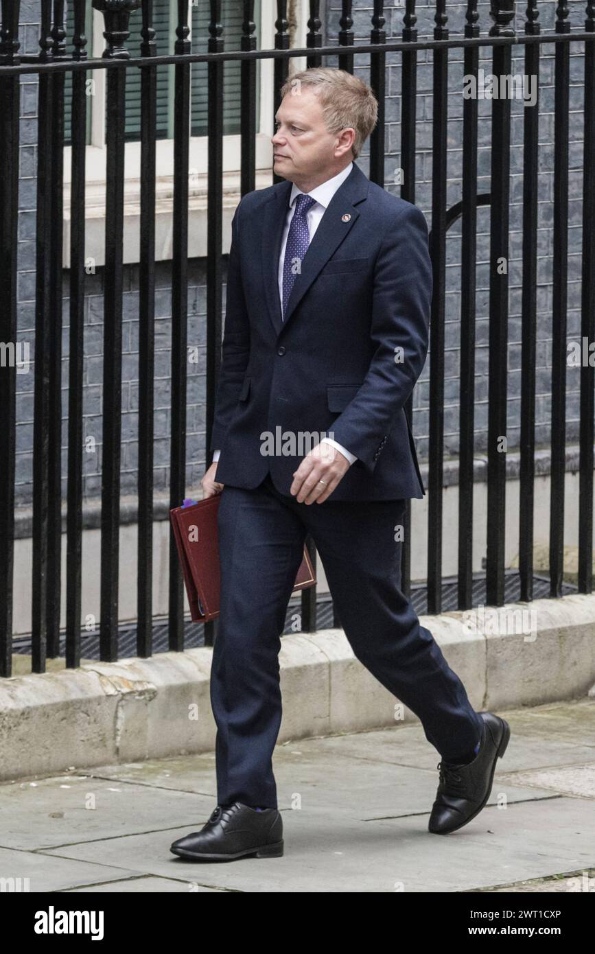 Grant Shapps, Segretario alla difesa, politico del governo del Partito Conservatore britannico, Downing Street, Londra, Regno Unito Foto Stock