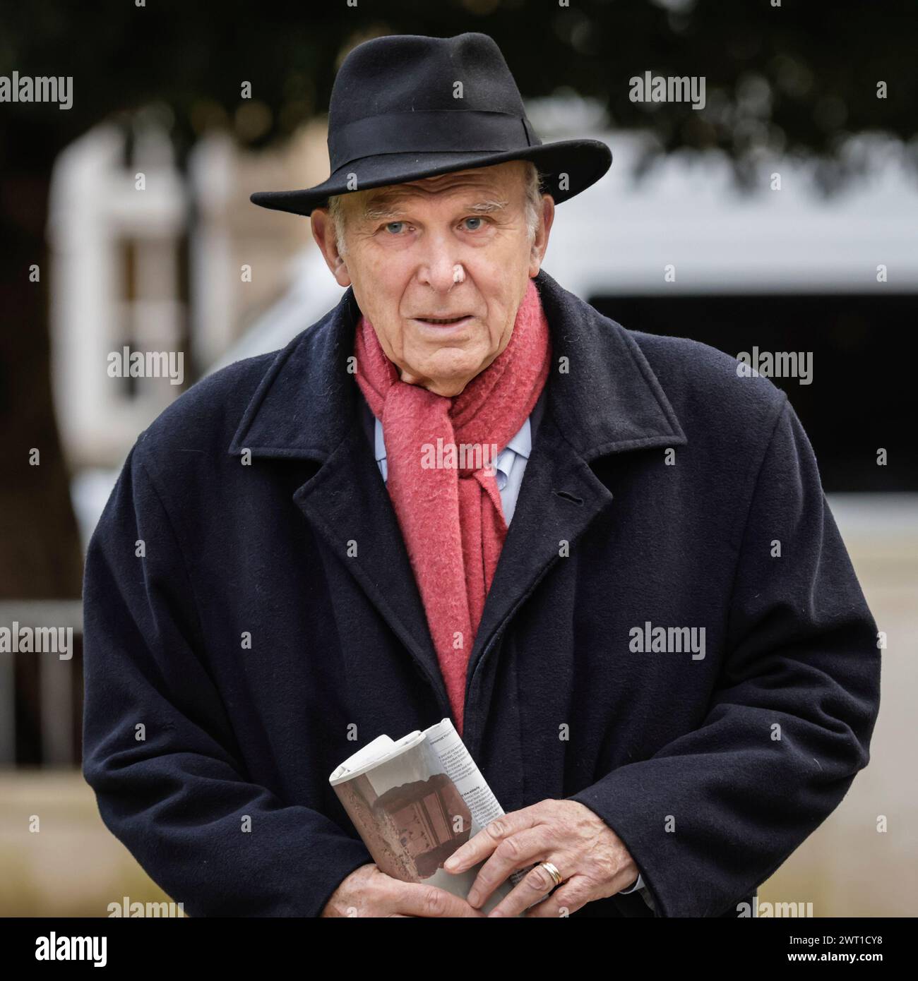 Sir Vince Cable (Vincent), ex leader dei Liberal Democratici a Westminster, Londra, Inghilterra, Regno Unito Foto Stock