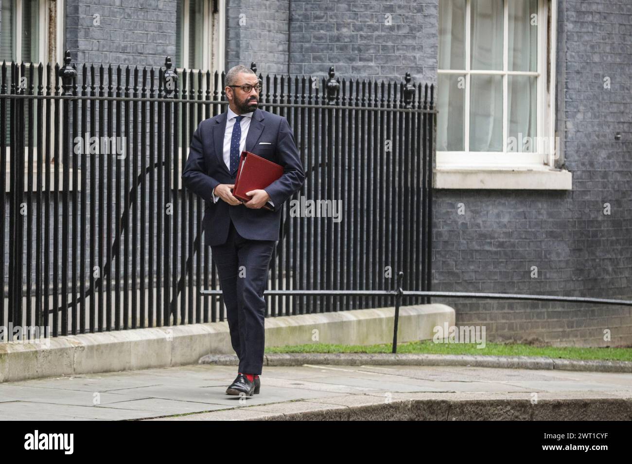 James Clever, Secetary of State for the Home Office, politico del governo del Partito Conservatore britannico, Downing Street, Londra, Regno Unito Foto Stock