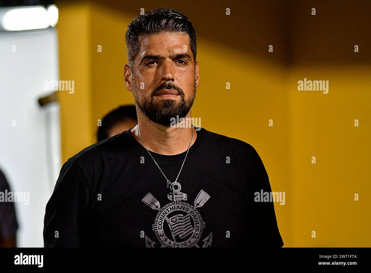 São Bernardo do campo (SP), 14/03/2024 - Futebol/São BERNARDO-CORINTHIANS - Antonio Oliveira da Corinthians - partita tra São Bernardo x Corinthians, valida per la seconda fase della Coppa del Brasile, tenutasi presso lo stadio São de Maio, a São Bernando, città della grande Paolo, la notte di questo giovedì 14. (Foto: Eduardo Carmim/Alamy Live News) Foto Stock