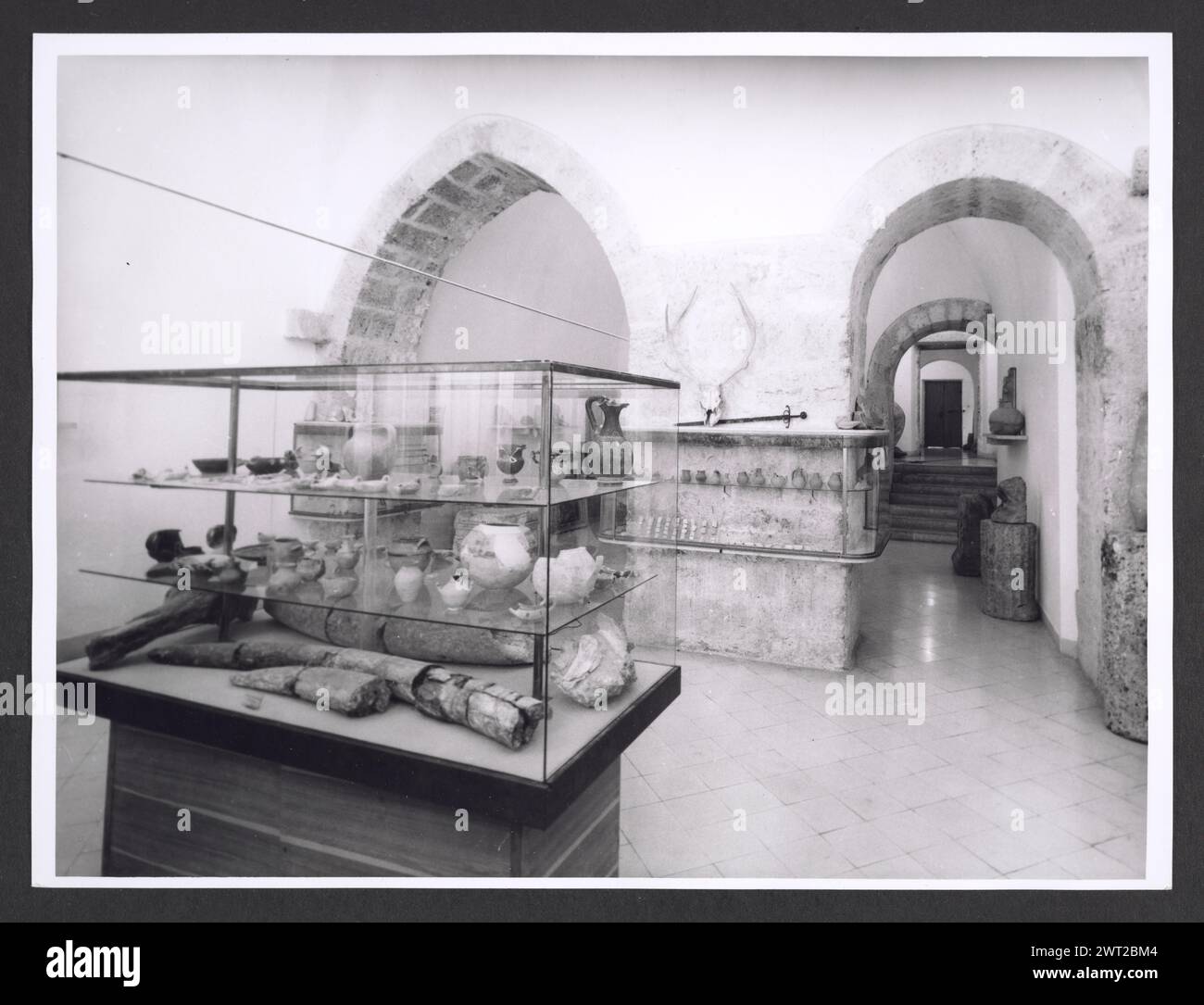 Lazio Frosinone Casamari Museo Archeologico7. Hutzel, Max 1960-1990 Post-medievale: Dipinti su tela, dipinti su legno, arredi in legno della chiesa corpo direttivo: Abbazia di Casamari Note generali: Questo disco è per la pinacoteca che fa parte del Museo Archeologico, ospitato all'interno dell'Abbazia di Casamari. Hutzel gli ha assegnato una sequenza di numerazione separata. Il fotografo e studioso tedesco Max Hutzel (1911-1988) fotografò in Italia dai primi anni '1960 fino alla sua morte. Il risultato di questo progetto, citato da Hutzel come foto Arte minore, è un'accurata documentazione di art Historical dev Foto Stock