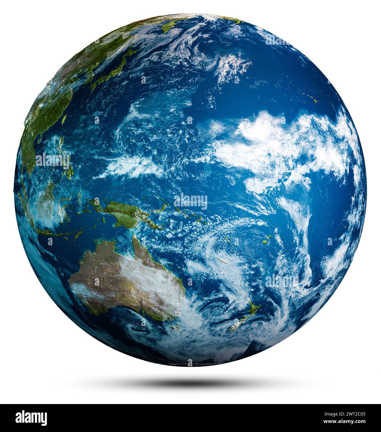 Mondo globo pianeta Terra mappa sfera. Elementi di questa immagine forniti dalla NASA. rendering 3d Foto Stock