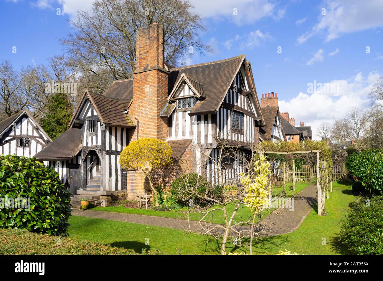 Birmingham Bournville Selly Manor Museum Bournville Village West Midlands Inghilterra Regno Unito Europa Foto Stock