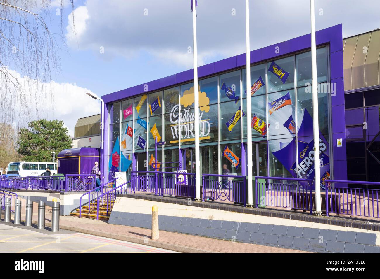 Cadbury World Birmingham Bournville Cadbury World vivi un'attrazione basata sul cioccolato a Bournville Birmingham West Midlands Inghilterra Regno Unito Europa Foto Stock