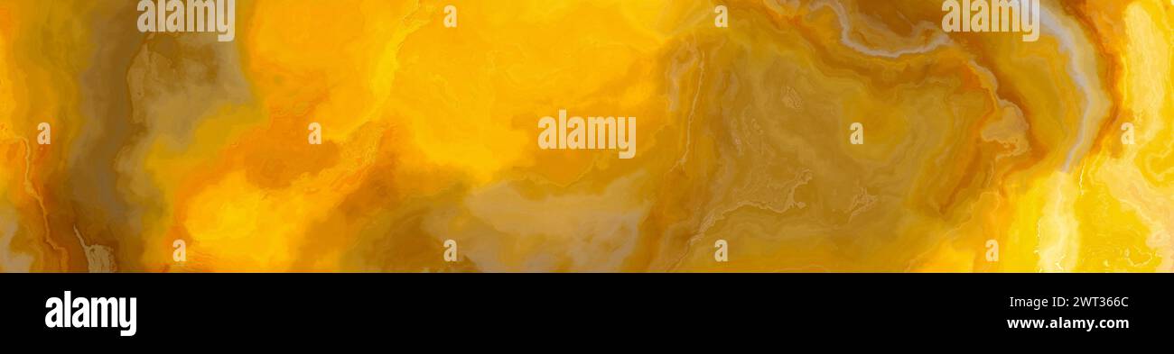 Piastrella in onice giallo ad alta risoluzione con motivo ondulato. Trama e sfondo. illustrazione 2d. Foto Stock