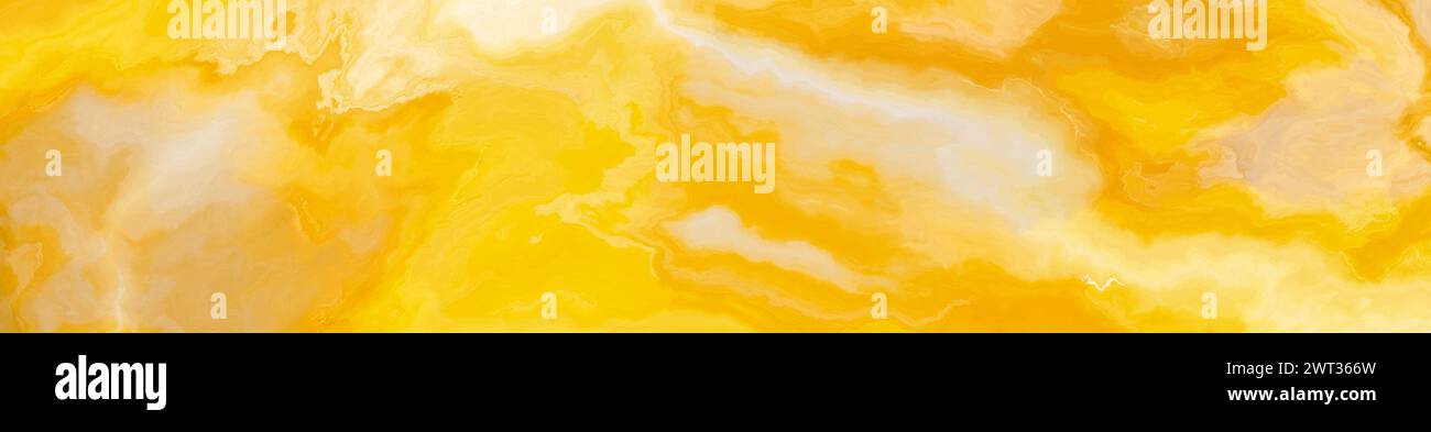 Piastrella in onice giallo ad alta risoluzione con motivo ondulato. Trama e sfondo. illustrazione 2d. Foto Stock