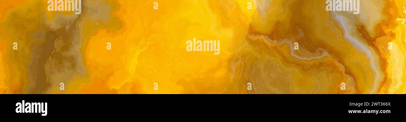 Piastrella in onice giallo ad alta risoluzione con motivo ondulato. Trama e sfondo. illustrazione 2d. Foto Stock