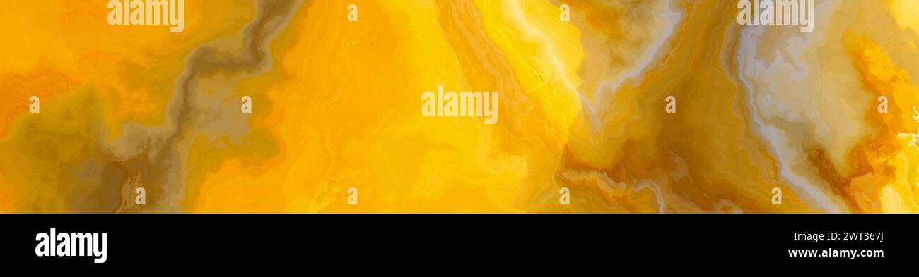 Piastrella in onice giallo ad alta risoluzione con motivo ondulato. Trama e sfondo. illustrazione 2d. Foto Stock