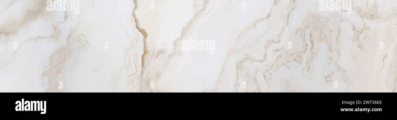 Motivo in marmo bianco con inclusioni in oro riccio. Trama astratta e sfondo. illustrazione generata in 2d. Foto Stock