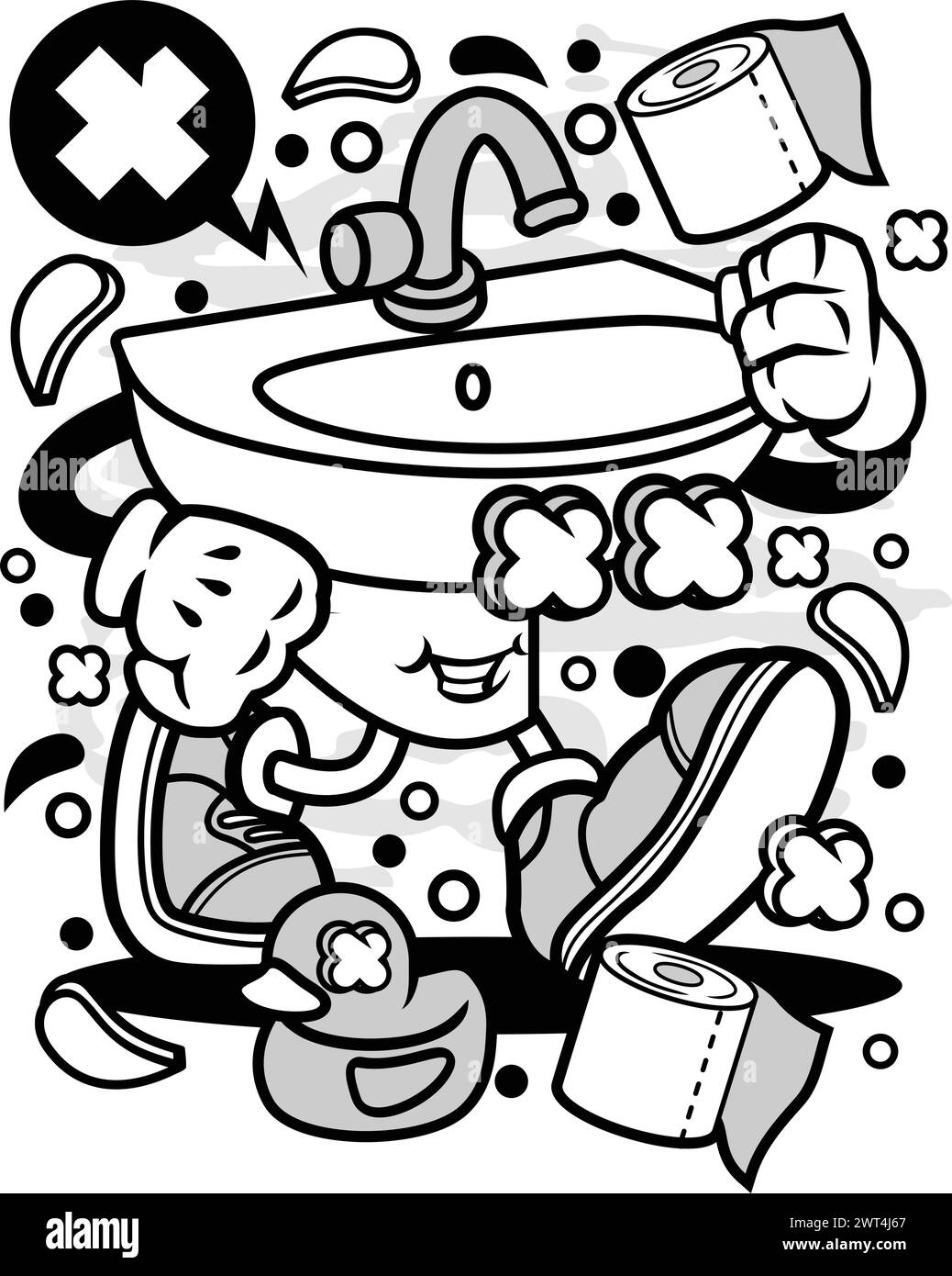 Libera il tuo spirito creativo con la nostra T-shirt Graphics Design Art, un accessorio indispensabile per gli amanti dell'arte, i designer o i creativi. Questa maglietta lo è Illustrazione Vettoriale