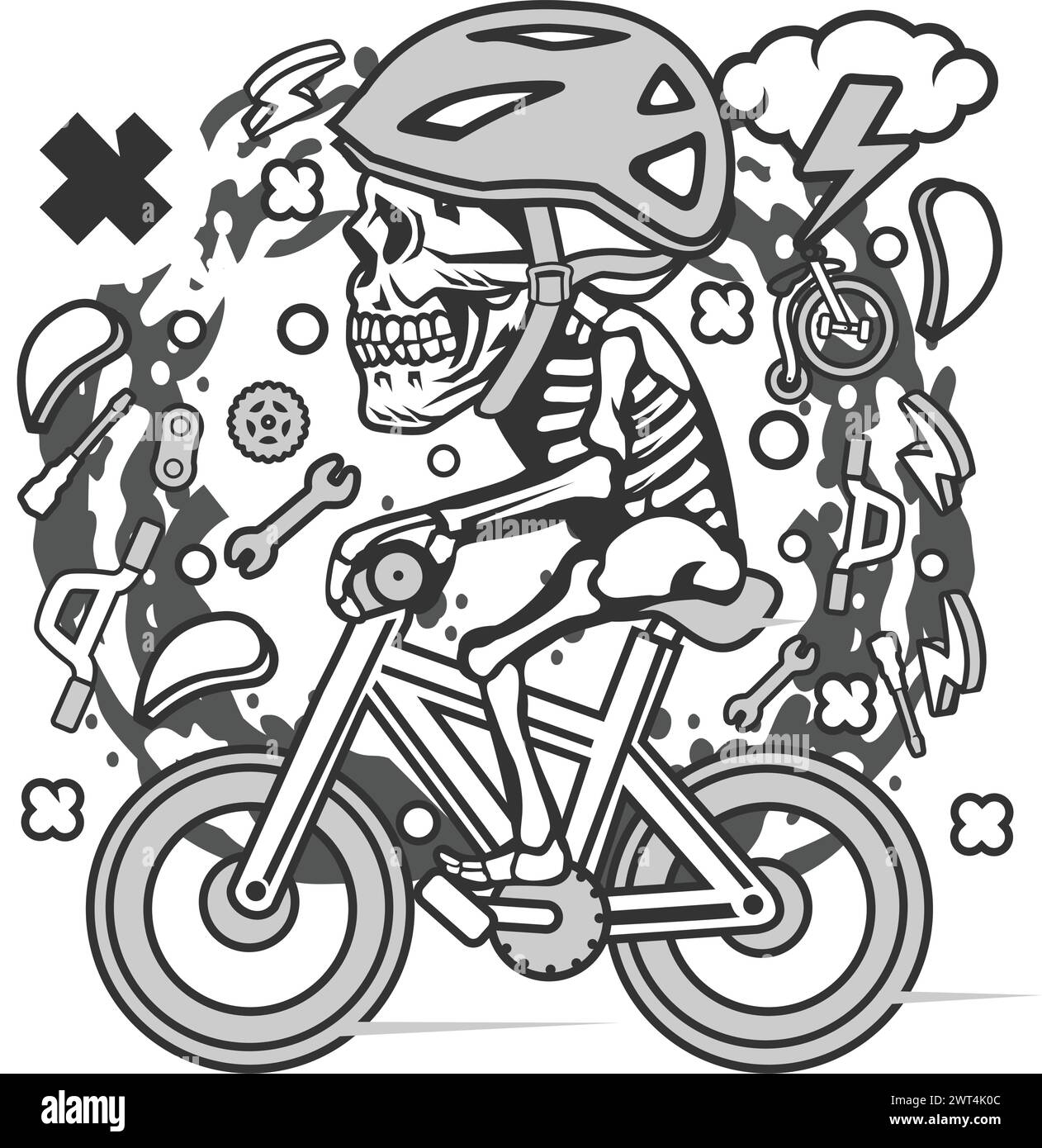 Libera il tuo spirito creativo con la nostra T-shirt Graphics Design Art, un accessorio indispensabile per gli amanti dell'arte, i designer o i creativi. Questa maglietta lo è Illustrazione Vettoriale