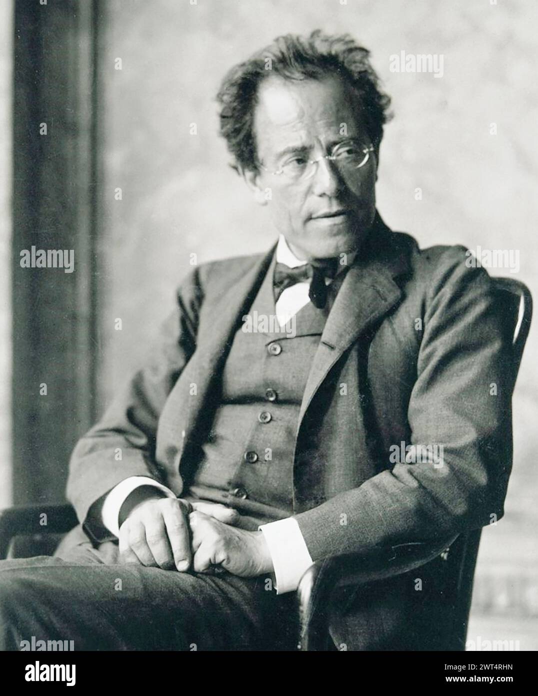 GUSTAV MAHLER (1860-1911) compositore romantico austro-ungarico nel 1907 Foto Stock