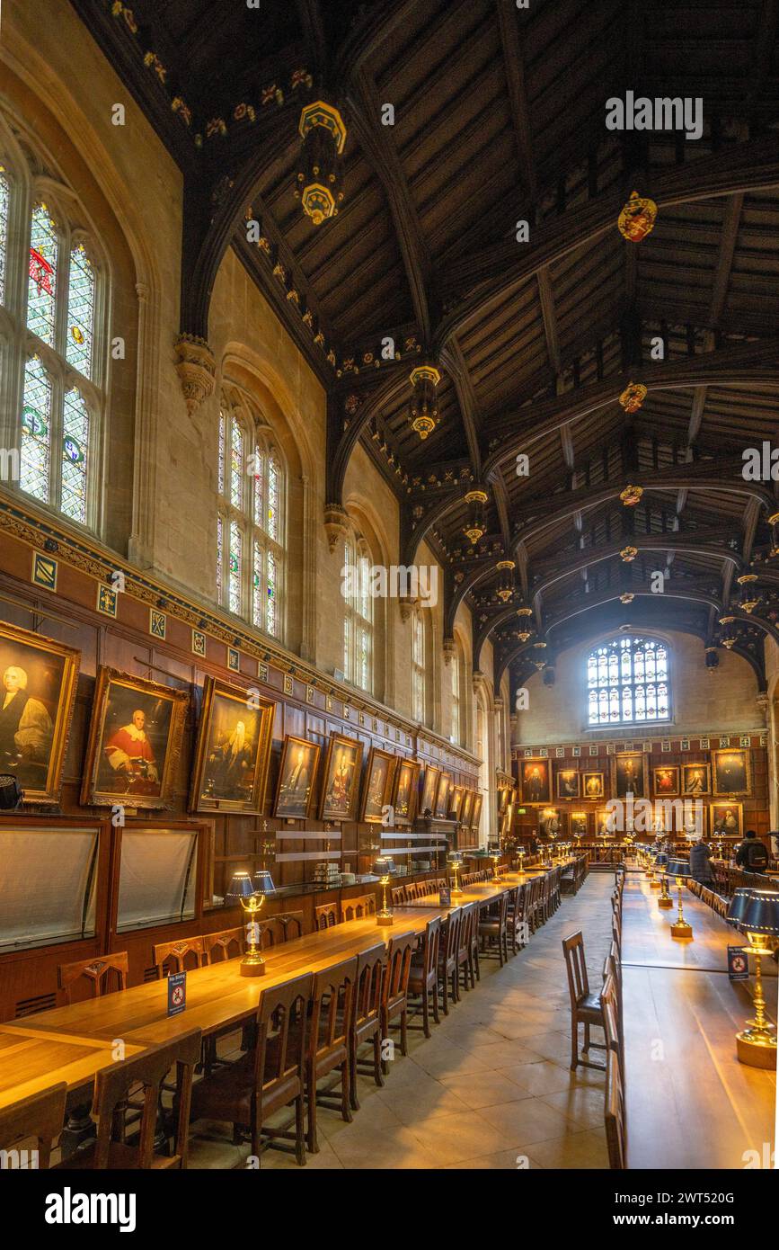 The Great Hall, Christ Church College, Oxford, Inghilterra Foto Stock
