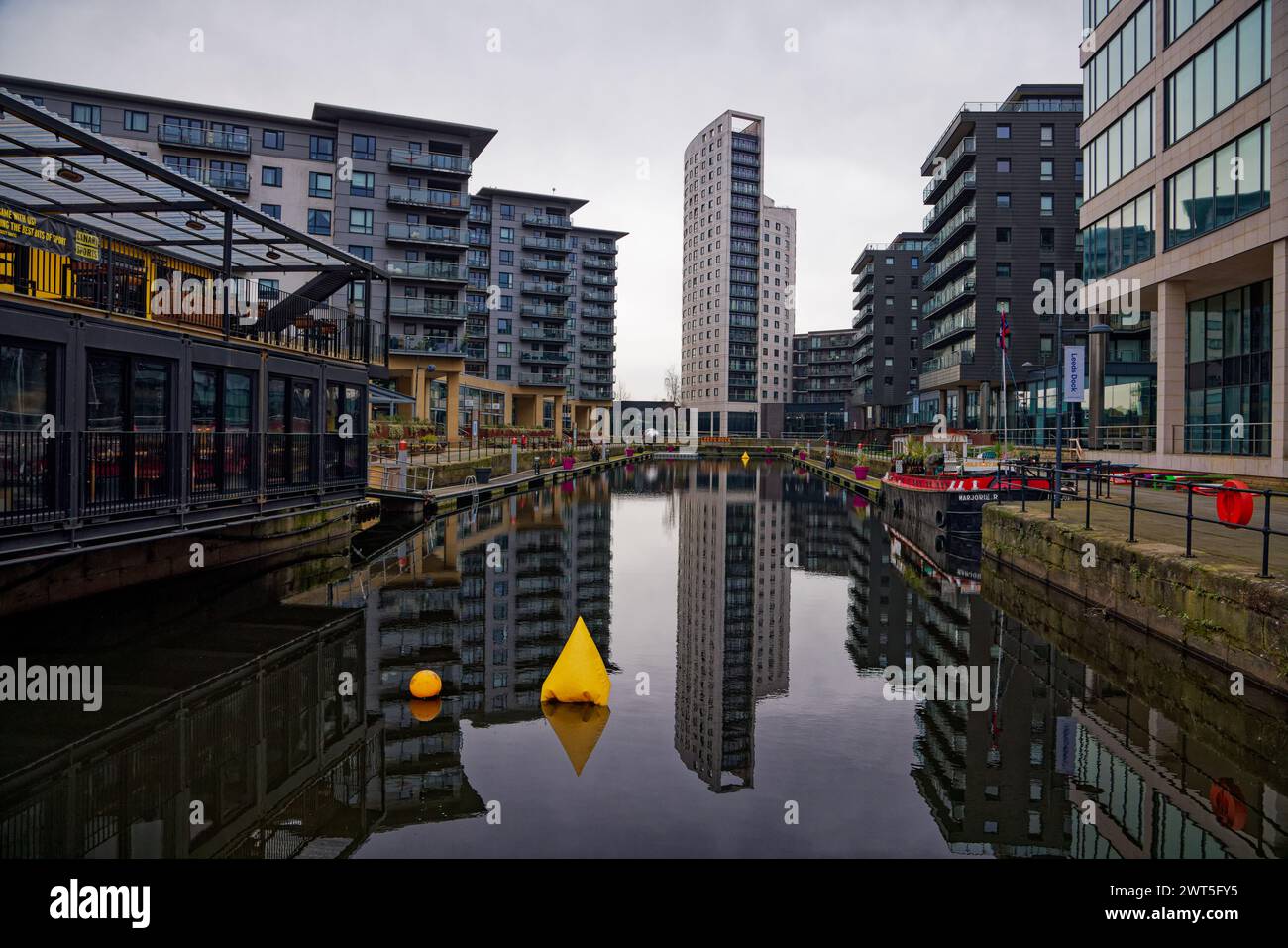 Leeds Dock, Leeds, Yorkshire Foto Stock