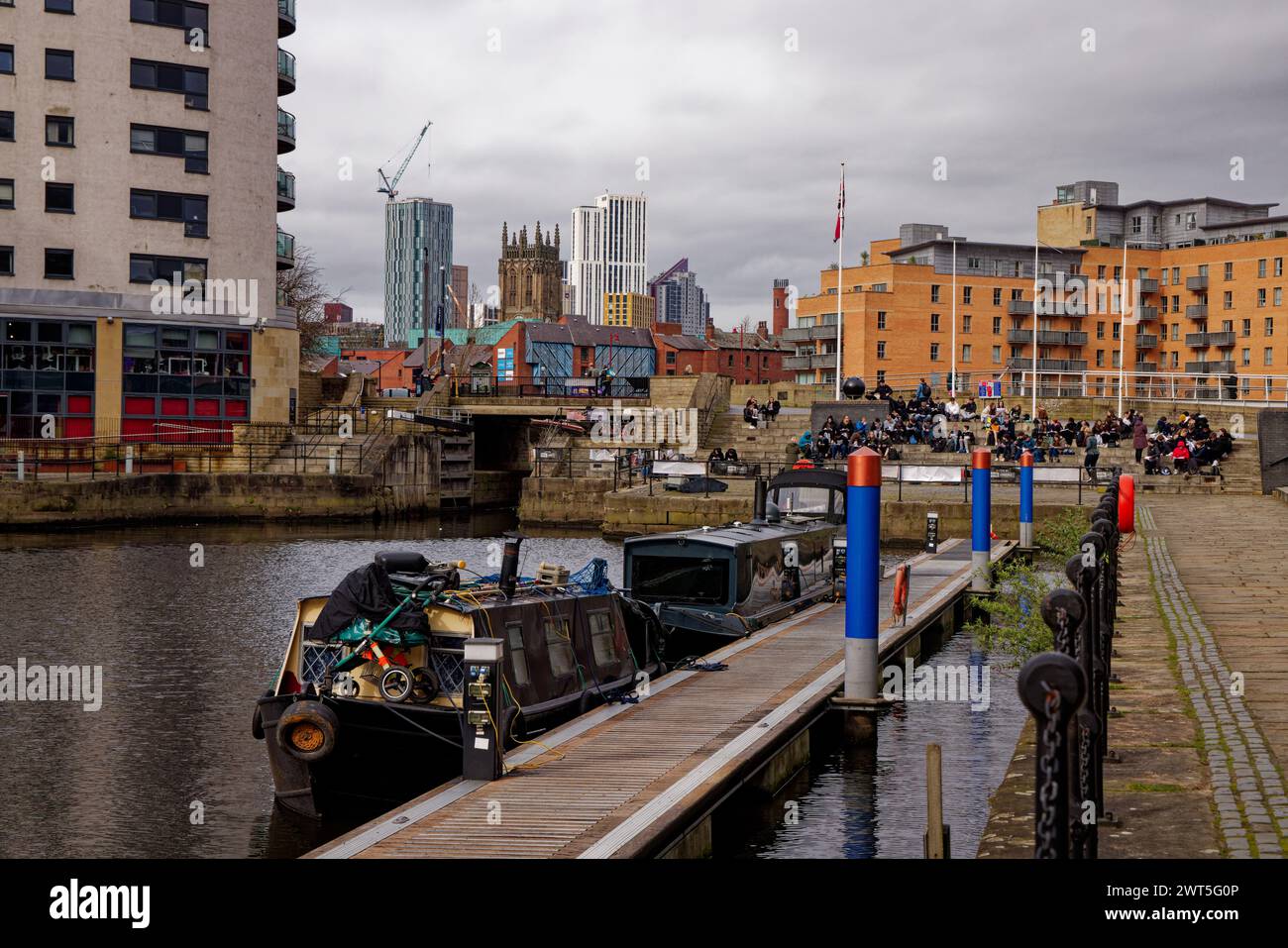 Leeds Dock, Leeds, Yorkshire Foto Stock