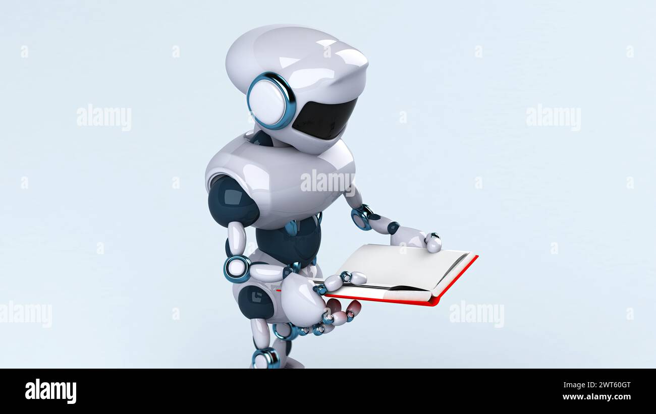 Assistente AI, illustrazione concettuale. Foto Stock