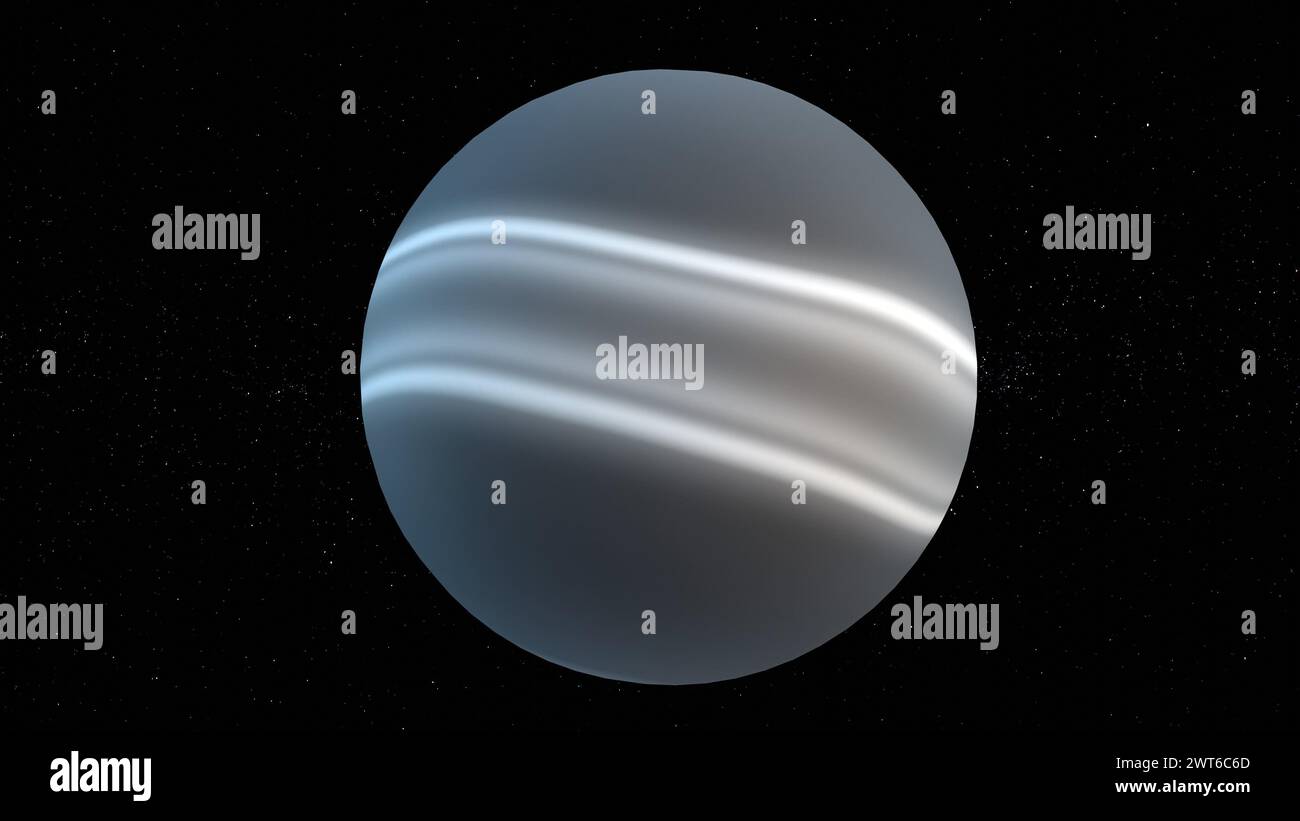 rendering 3d della stella nana nera sullo sfondo della galassia Foto Stock