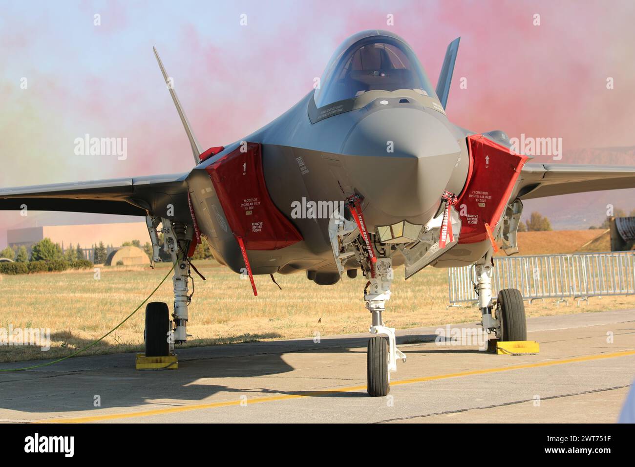 F-35 esposizione statica, Tanagra airshow, Atene Grecia. 3 settembre 2023 Foto Stock