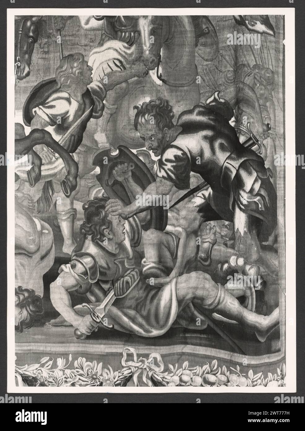 Lazio Roma Roma Palazzo Venezia, Museo9. Hutzel, Max 1960-1990 Post-medievale: Collezione di arazzi nella "sala Regia" Note: Occupare le stanze dell'appartamento Balbo, dove Paolo II visse e riunì le sue collezioni. Arazzi tedeschi e francesi del XVI secolo, tutti prodotti a Bruxelles, e cinque arazzi italiani da Riviera su disegni di cartoni animati di Giov. Franco Romanelli nel 1637-42. Il fotografo e studioso tedesco Max Hutzel (1911-1988) fotografò in Italia dai primi anni '1960 fino alla sua morte. Il risultato di questo progetto, citato da Hutzel come foto Arte mi Foto Stock