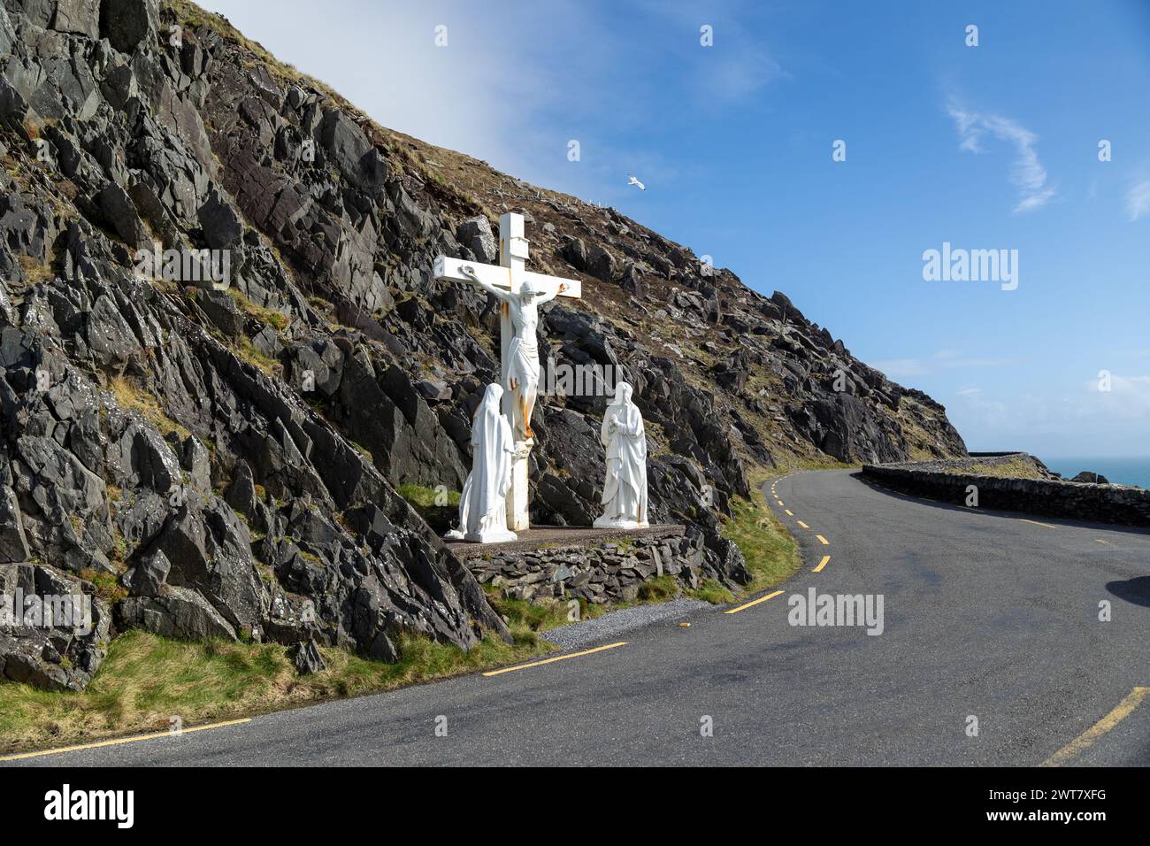 Slea Head Drive, Penisola di Dingle, Irlanda Foto Stock