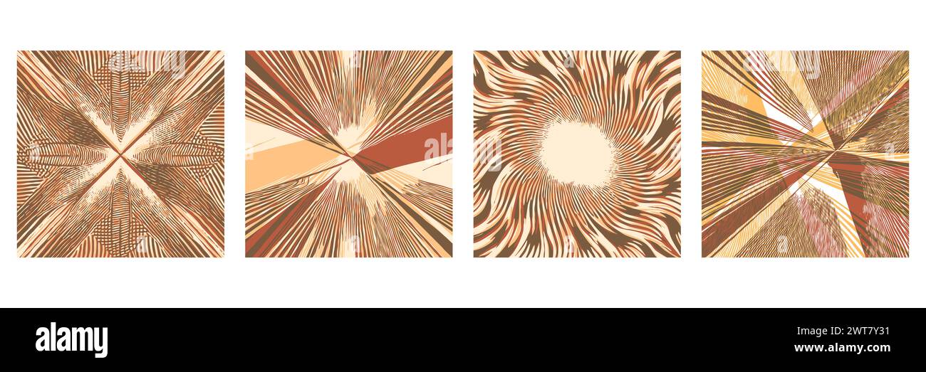 Schema astratto. Illustrazione per la stampa su decorazioni murali. Per l'uso nella grafica. Foto Stock