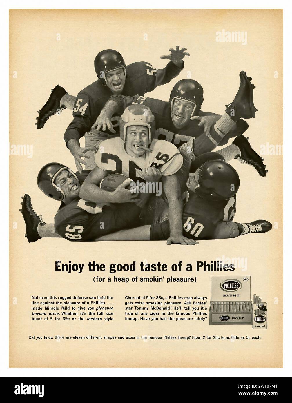 Phillies (1962) - pubblicità per riviste americane d'epoca Foto Stock