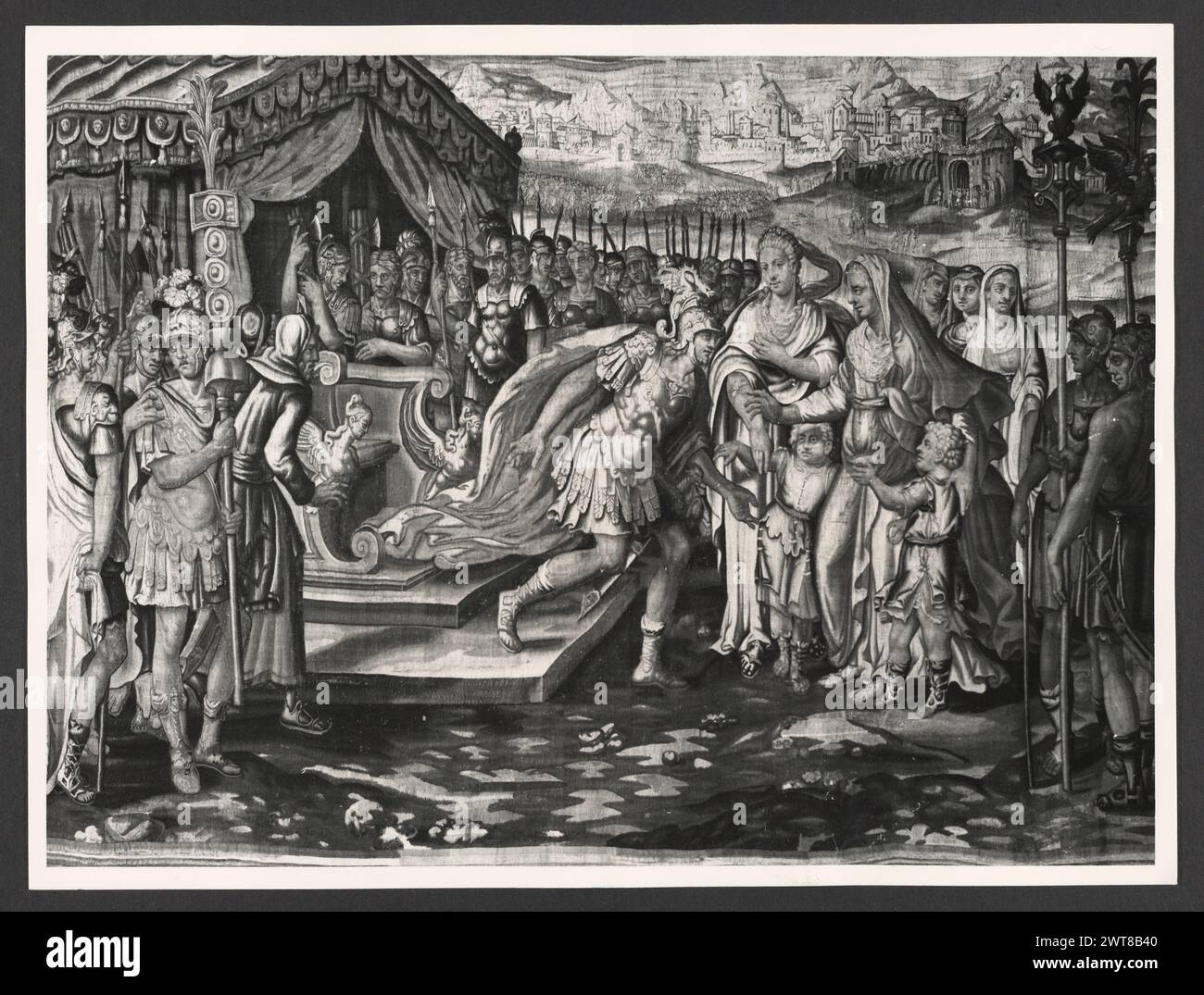 Lazio Roma Roma Palazzo Venezia, Museo7. Hutzel, Max 1960-1990 Post-medievale: Collezione di arazzi nella "sala Regia" Note: Occupare le stanze dell'appartamento Balbo, dove Paolo II visse e riunì le sue collezioni. Arazzi tedeschi e francesi del XVI secolo, tutti prodotti a Bruxelles, e cinque arazzi italiani da Riviera su disegni di cartoni animati di Giov. Franco Romanelli nel 1637-42. Il fotografo e studioso tedesco Max Hutzel (1911-1988) fotografò in Italia dai primi anni '1960 fino alla sua morte. Il risultato di questo progetto, citato da Hutzel come foto Arte mi Foto Stock