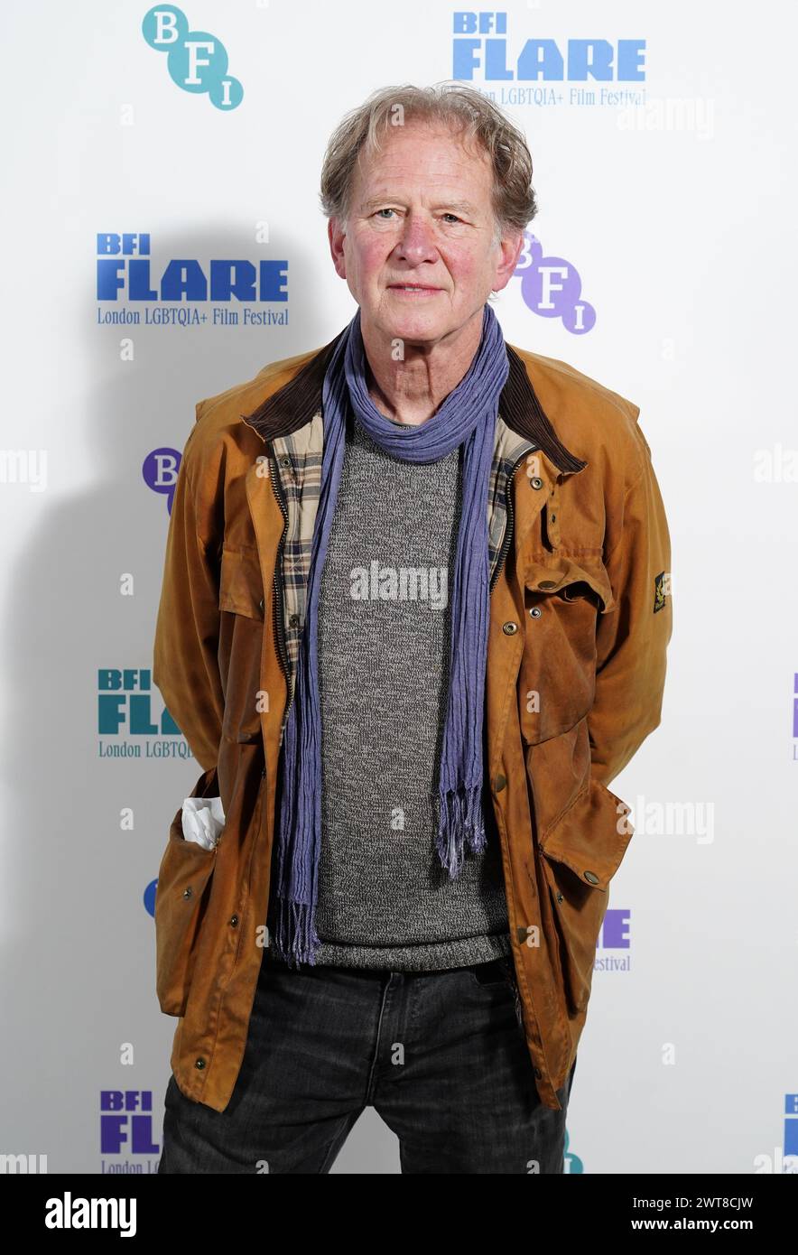 James Wilby partecipa al BFI Flare Film Festival Merchant Ivory documentario proiettato al BFI Southbank, Londra. Data foto: Sabato 16 marzo 2024. Foto Stock