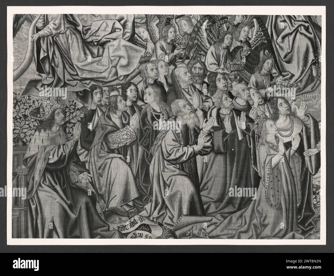 Lazio Roma Roma Palazzo Venezia, Museo. Hutzel, Max 1960-1990 Post-medievale: Collezione di arazzi nella "sala Regia" Note: Occupare le stanze dell'appartamento Balbo, dove Paolo II visse e riunì le sue collezioni. Arazzi tedeschi e francesi del XVI secolo, tutti prodotti a Bruxelles, e cinque arazzi italiani da Riviera su disegni di cartoni animati di Giov. Franco Romanelli nel 1637-42. Il fotografo e studioso tedesco Max Hutzel (1911-1988) fotografò in Italia dai primi anni '1960 fino alla sua morte. Il risultato di questo progetto, citato da Hutzel come foto Arte min Foto Stock