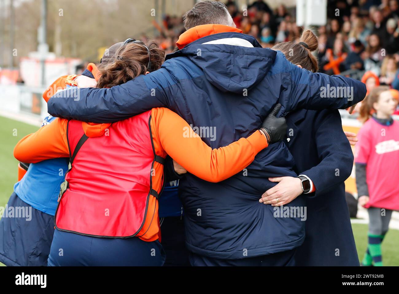 AMSTERDAM, PAESI BASSI - MARCH16: Partita internazionale di rugby WXV partita femminile tra Paesi Bassi e Colombia il 16 marzo 2024. Alla NRCA Amst Foto Stock