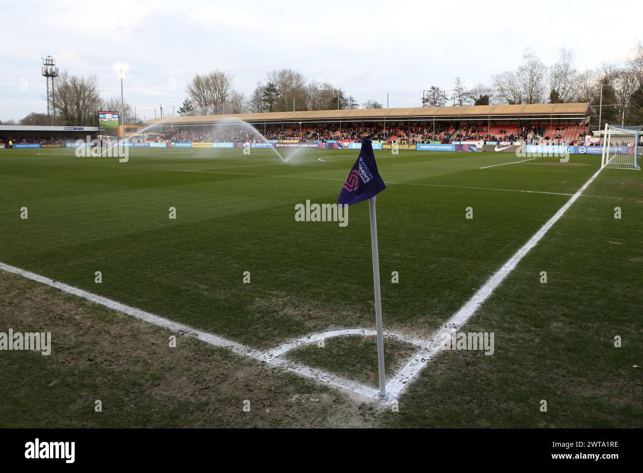 Brighton & Hove Albion Women vs Manchester United Women Adobe Women's fa Cup al Broadfield Stadium, Crawley Town FC Foto Stock