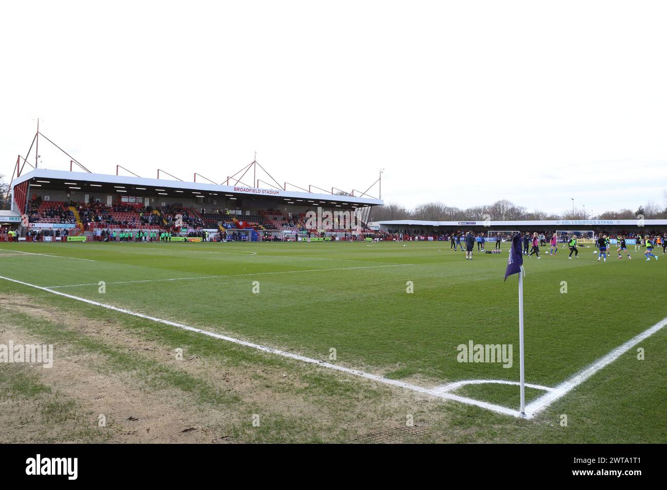Brighton & Hove Albion Women vs Manchester United Women Adobe Women's fa Cup al Broadfield Stadium, Crawley Town FC Foto Stock