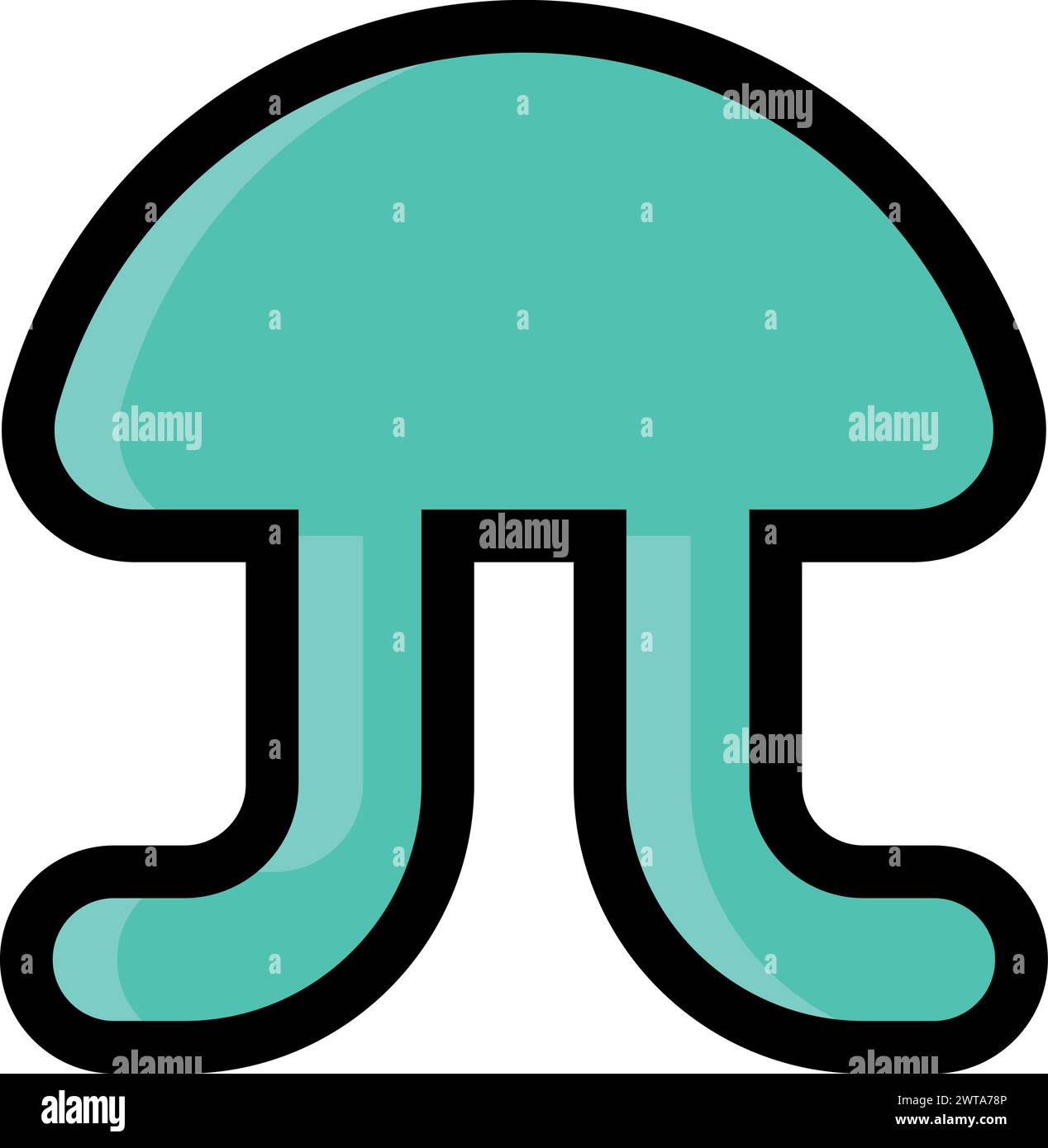 Forma cromatica in stile videogame rétro. Icona divertente Illustrazione Vettoriale