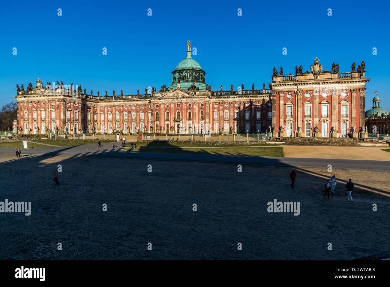Nuovo Palais, Potsdam, Brandeburgo, Brandeburgo, Germania Foto Stock