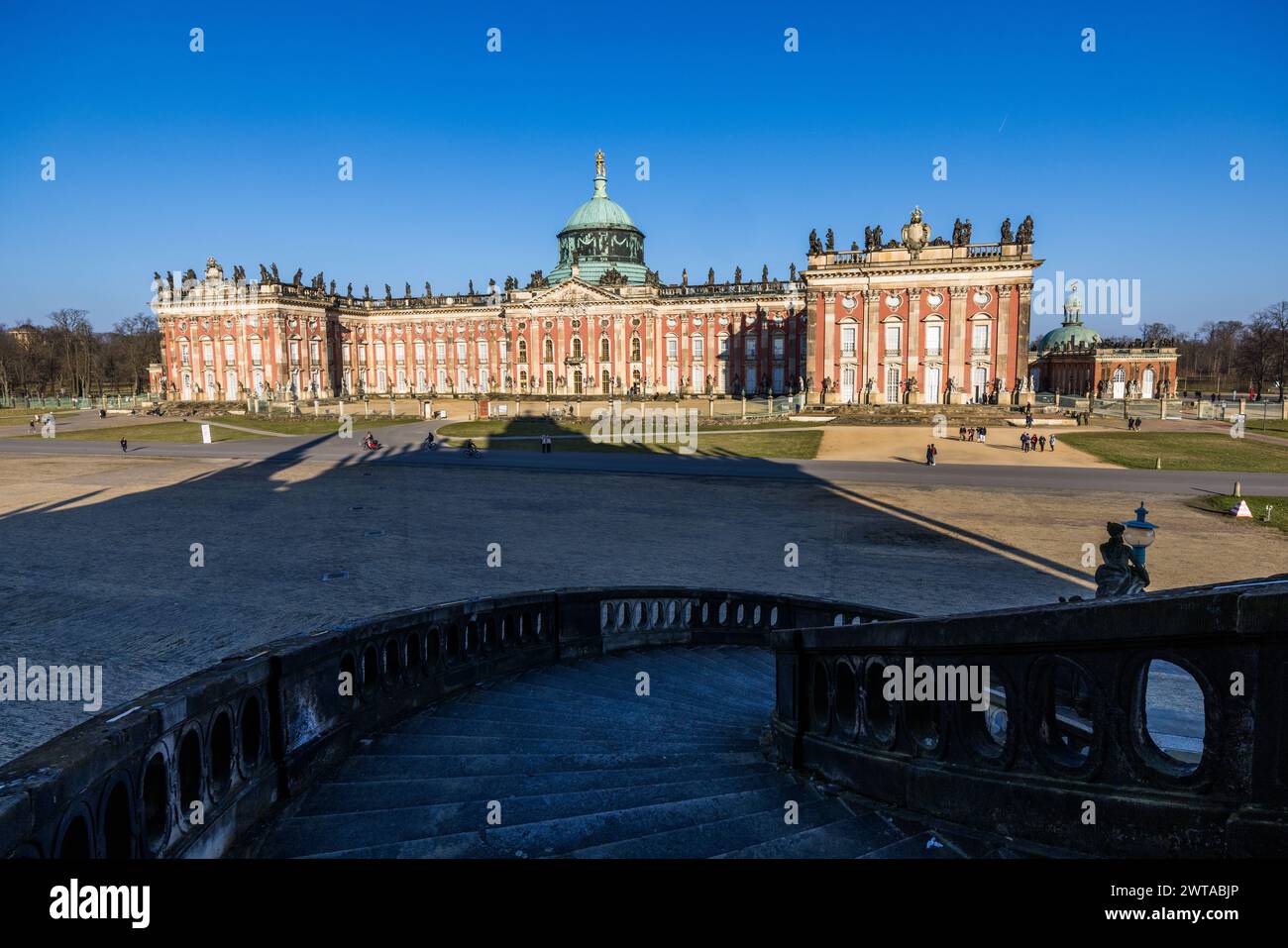 Nuovo Palais, Potsdam, Brandeburgo, Brandeburgo, Germania Foto Stock