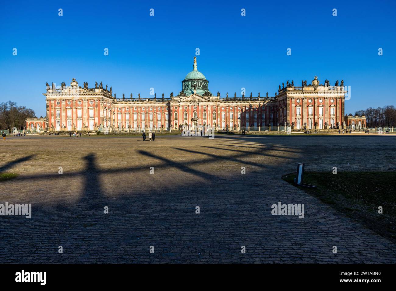 Nuovo Palais, Potsdam, Brandeburgo, Brandeburgo, Germania Foto Stock