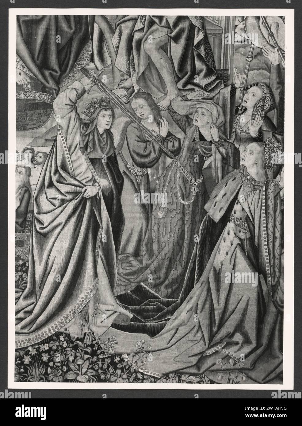 Lazio Roma Roma Palazzo Venezia, Museo0. Hutzel, Max 1960-1990 Post-medievale: Collezione di arazzi nella "sala Regia" Note: Occupare le stanze dell'appartamento Balbo, dove Paolo II visse e riunì le sue collezioni. Arazzi tedeschi e francesi del XVI secolo, tutti prodotti a Bruxelles, e cinque arazzi italiani da Riviera su disegni di cartoni animati di Giov. Franco Romanelli nel 1637-42. Il fotografo e studioso tedesco Max Hutzel (1911-1988) fotografò in Italia dai primi anni '1960 fino alla sua morte. Il risultato di questo progetto, citato da Hutzel come foto Arte mi Foto Stock