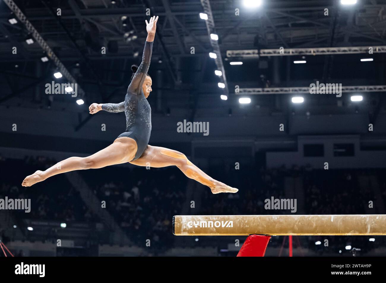 LIVERPOOL, REGNO UNITO. 16 marzo, 24. Rebecca Downie partecipa al Women's Senior Subdivision Two Competition durante il 2024 Gymnastics British Championships presso la M&S Bank Arena sabato 16 marzo 2024. LIVERPOOL, INGHILTERRA. Crediti: Taka G Wu/Alamy Live News Foto Stock