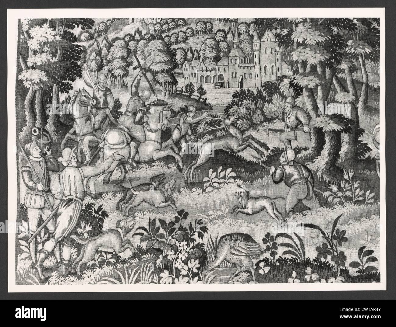 Lazio Roma Roma Palazzo Venezia, Museo3. Hutzel, Max 1960-1990 Post-medievale: Collezione di arazzi nella "sala Regia" Note: Occupare le stanze dell'appartamento Balbo, dove Paolo II visse e riunì le sue collezioni. Arazzi tedeschi e francesi del XVI secolo, tutti prodotti a Bruxelles, e cinque arazzi italiani da Riviera su disegni di cartoni animati di Giov. Franco Romanelli nel 1637-42. Il fotografo e studioso tedesco Max Hutzel (1911-1988) fotografò in Italia dai primi anni '1960 fino alla sua morte. Il risultato di questo progetto, citato da Hutzel come foto Arte mi Foto Stock