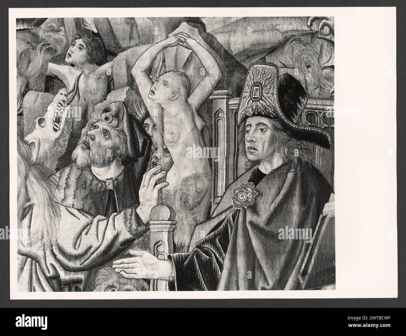 Lazio Roma Roma Palazzo Venezia, Museo3. Hutzel, Max 1960-1990 Post-medievale: Collezione di arazzi nella "sala Regia" Note: Occupare le stanze dell'appartamento Balbo, dove Paolo II visse e riunì le sue collezioni. Arazzi tedeschi e francesi del XVI secolo, tutti prodotti a Bruxelles, e cinque arazzi italiani da Riviera su disegni di cartoni animati di Giov. Franco Romanelli nel 1637-42. Il fotografo e studioso tedesco Max Hutzel (1911-1988) fotografò in Italia dai primi anni '1960 fino alla sua morte. Il risultato di questo progetto, citato da Hutzel come foto Arte mi Foto Stock