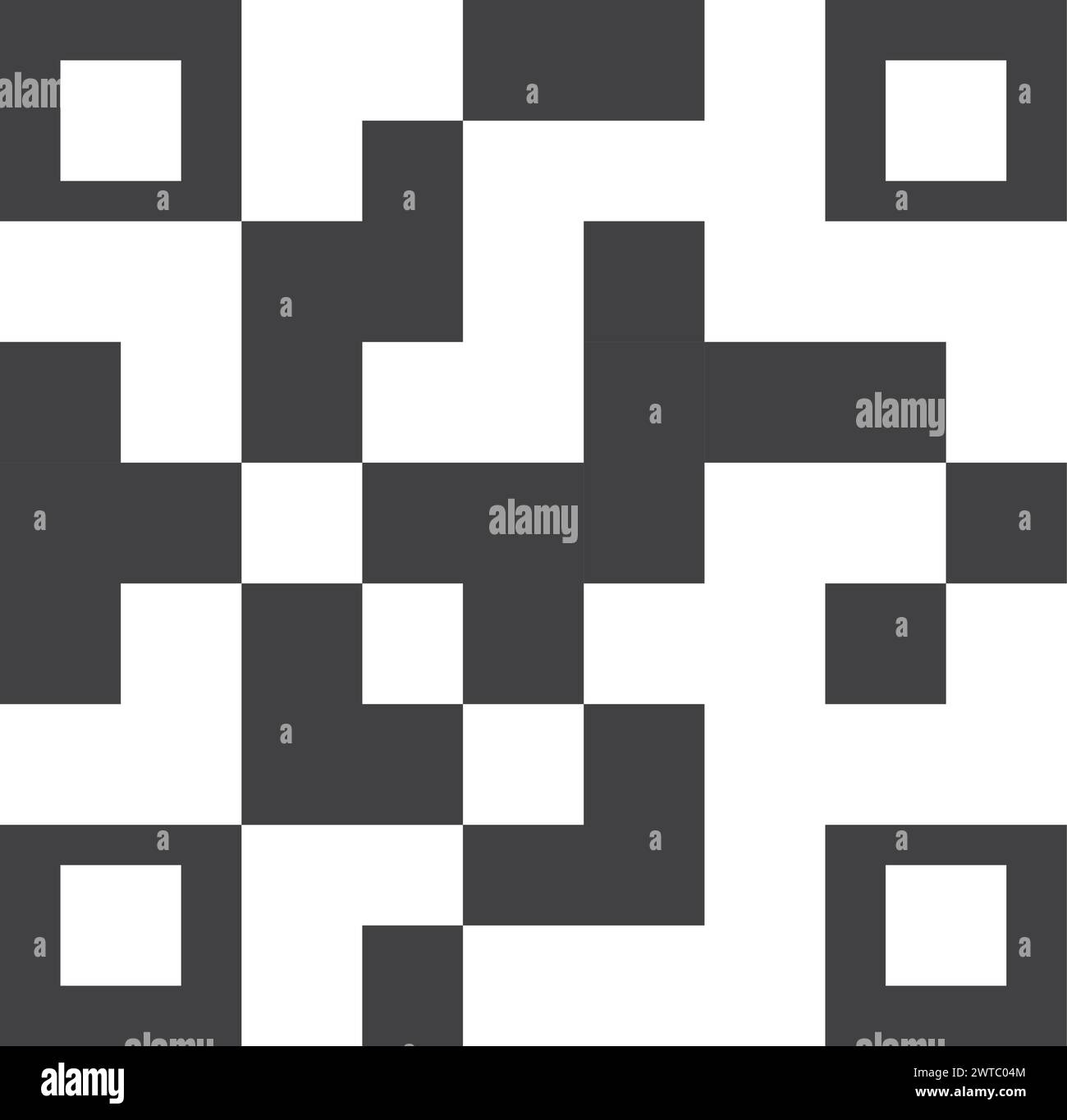 Icona codice QR. Modello dati di codifica dispositivo mobile Illustrazione Vettoriale