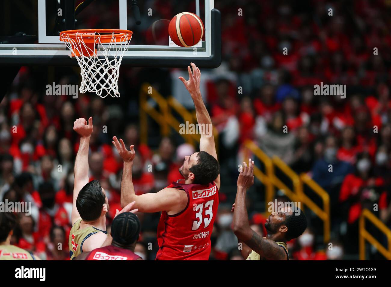 Saitama, Giappone. 16 marzo 2024. John Mooney (Jets) Basketball: Emperor's Cup Basketball 2023-24 Final Match tra Ryukyu Golden Kings 69-117 Chiba Jets al Saitama Super Arena di Saitama, Giappone. Crediti: Naoki Morita/AFLO SPORT/Alamy Live News Foto Stock