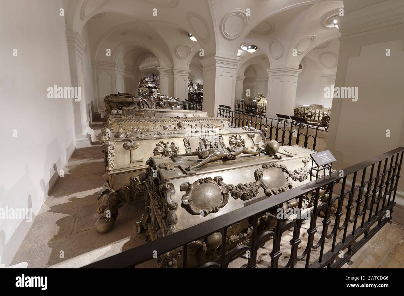 Vienna, Austria. La cripta Joseps nella cripta dei Cappuccini - il luogo di sepoltura degli Asburgo a Vienna Foto Stock