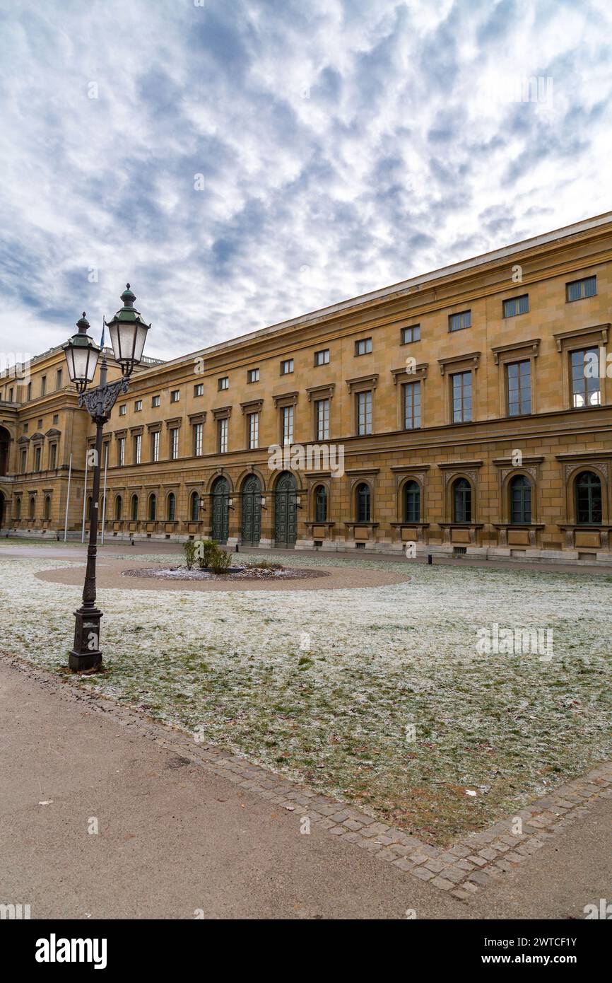 La Residenz nel centro di Monaco è l'ex palazzo reale dei re Wittelsbach di Baviera. Il più grande palazzo cittadino della Germania. Foto Stock