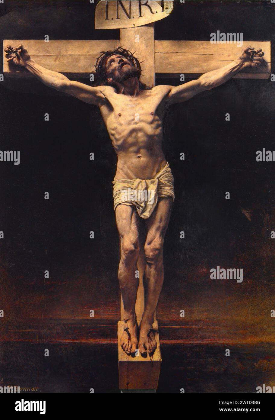 Cristo sulla Croce (1880) Léon Bonnat Foto Stock