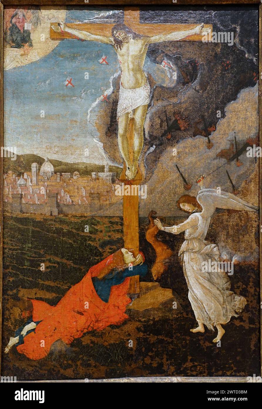 Crocifissione mistica, Museo d'Arte Fogg Sandro Botticelli Foto Stock