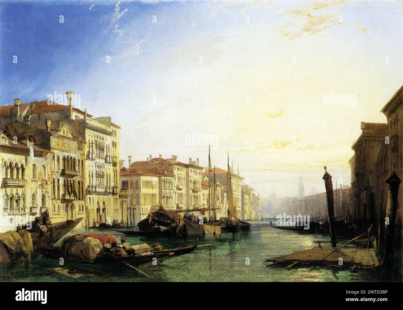 Venezia, Grand Canal Richard Parkes Bonington Foto Stock