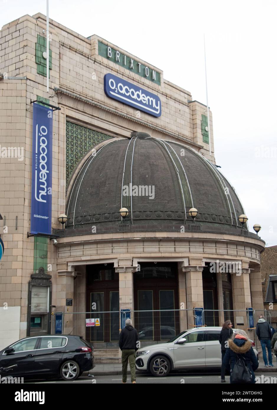 Brixton Academy Cinema; Brixton, Londra, Regno Unito - attualmente chiuso e non in uso, ma in fase di ristrutturazione. Foto Stock