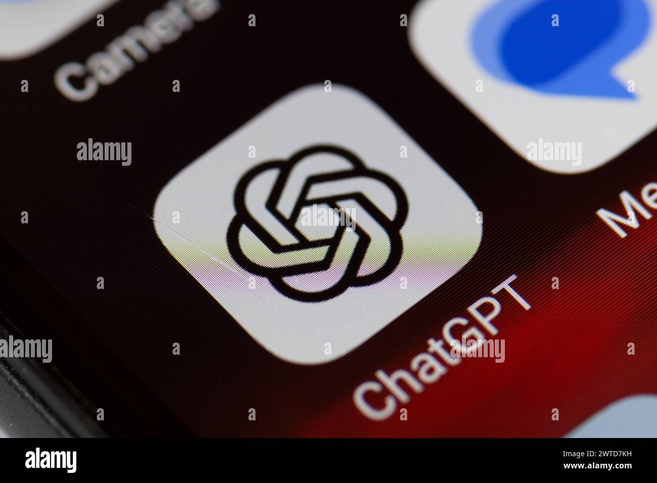 Icona dell'app ChatGPT sul telefono cellulare Foto Stock