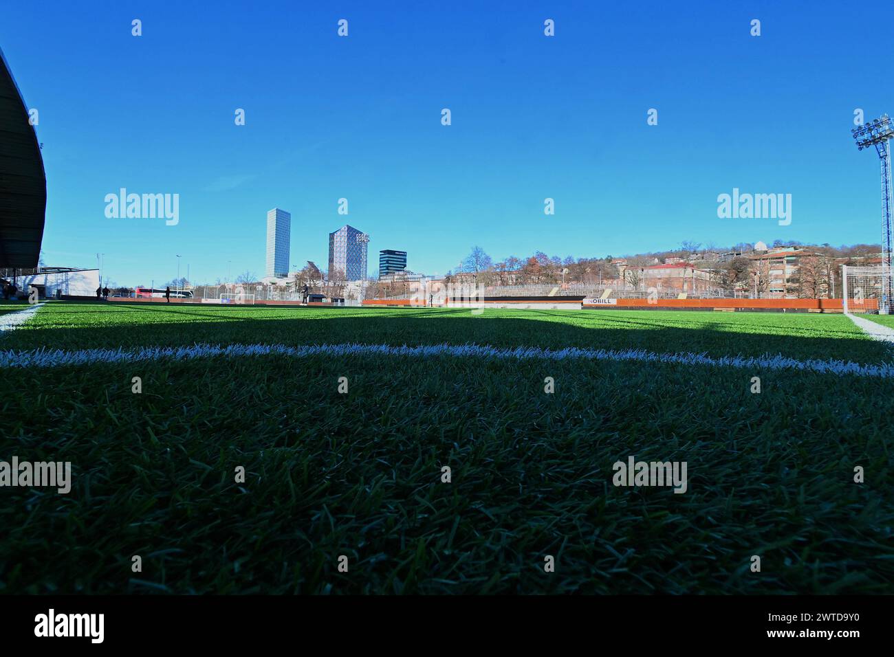 Gothenburg, Svezia. 17 marzo 2024. Gothenburg, Svezia, 17 marzo 2024: Valhalla IP in vista della partita di Coppa di Lega svedese del 17 marzo 2024 tra IFK Goteborg e Linkoping FC al Valhalla di Gothenburg, Svezia (Peter Sonander/SPP) crediti: SPP Sport Press Photo. /Alamy Live News Foto Stock